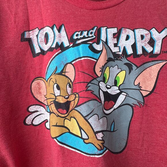 Unisex Tom & Jerry Graphic T-Shirt – Size XL Nostalgic Retro Comfort - Picture 2 of 8